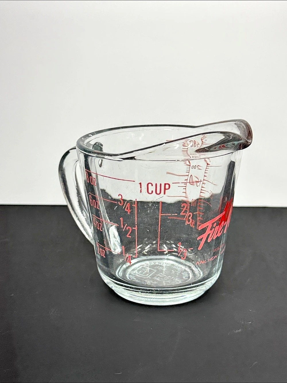 Vintage Anchor Hocking Fire-King 436 1 Cup 8 oz Glass Measuring Cup USA